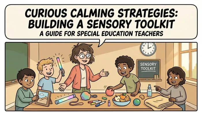 sensory calming strategies for kids resource cover