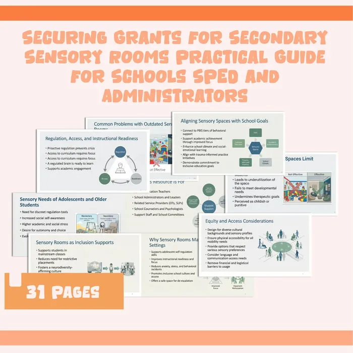 Securing Grants for Secondary Sensory Rooms guide cover