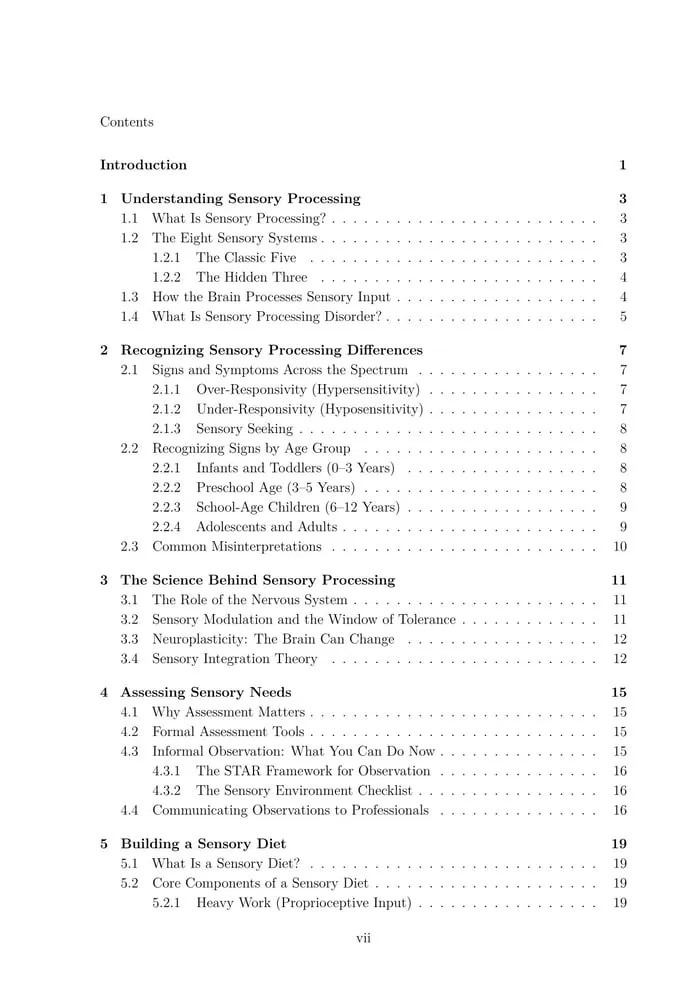 sensory seeking behavior printable pages preview