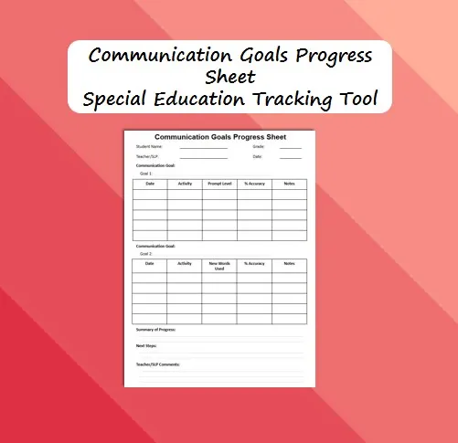 SLP progress monitoring resource cover