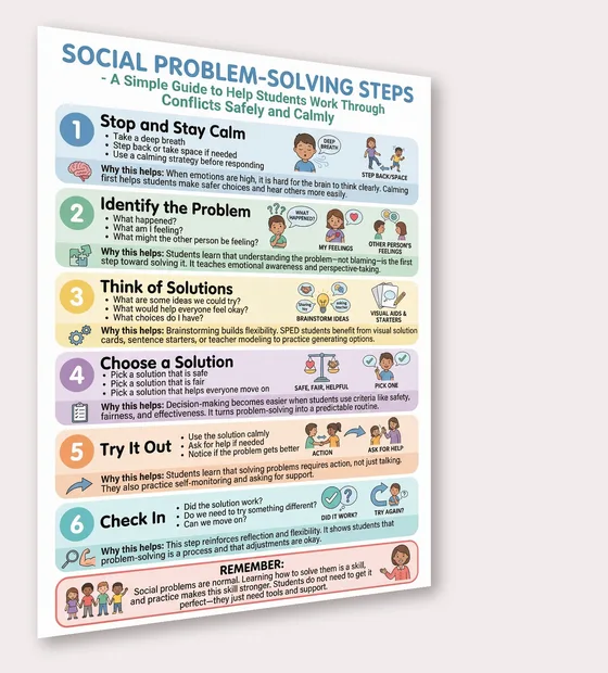social problem solving poster preview