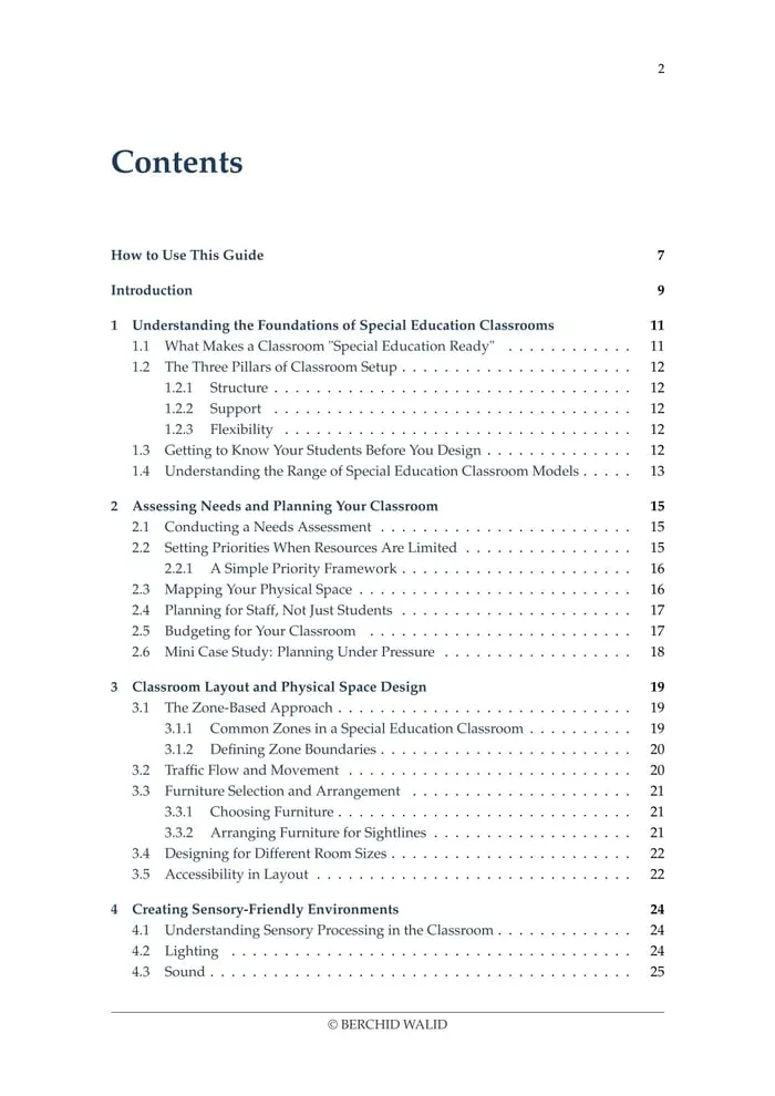 special education classroom setup printable pages preview
