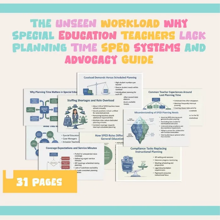 special education planning time resource cover