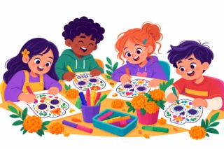Sugar Skull Coloring Activities for Día de los Muertos