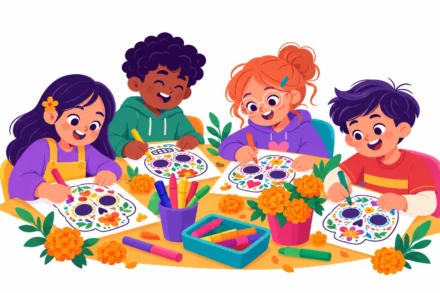 Sugar Skull Coloring Activities for Día de los Muertos