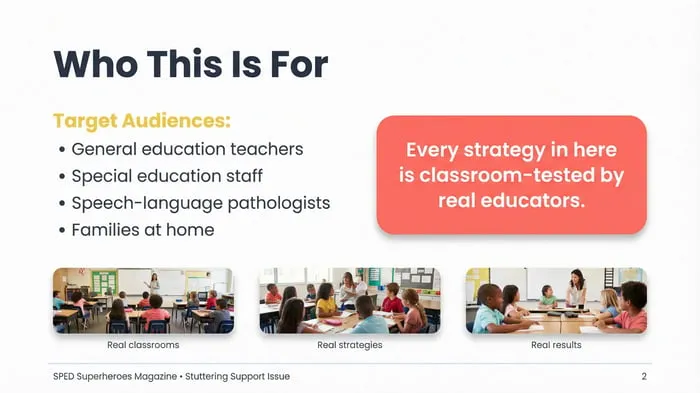 supporting students who stutter printable pages preview