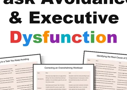 task avoidance in students printable pages preview