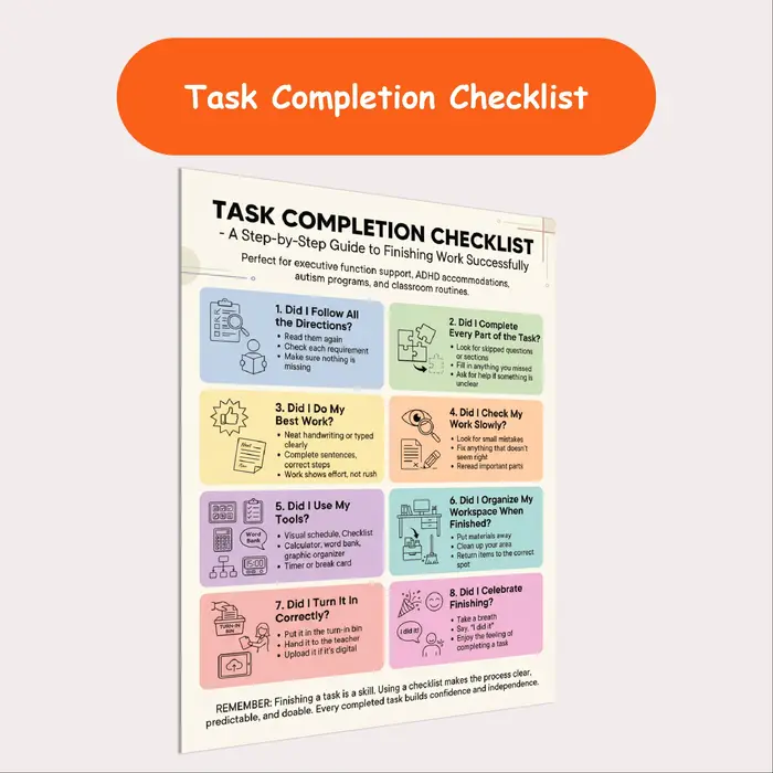 task completion checklist resource cover