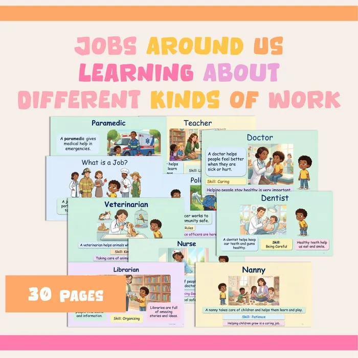 teaching kids about jobs resource cover