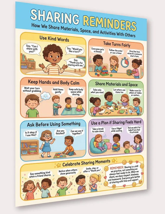 teaching kids to share poster preview