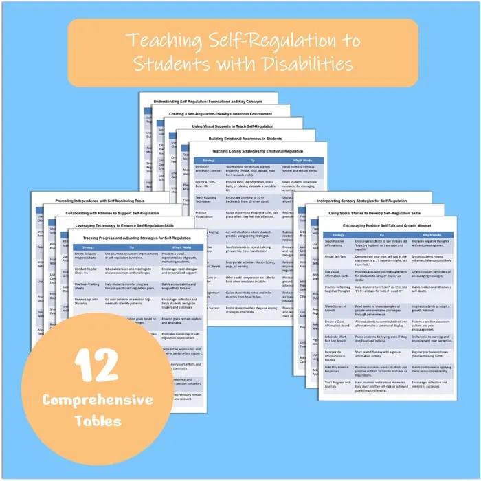 teaching self-regulation skills resource cover
