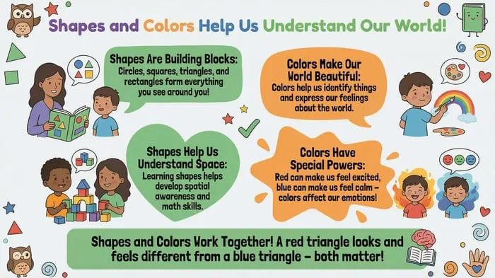 teaching shapes and colors printable pages preview
