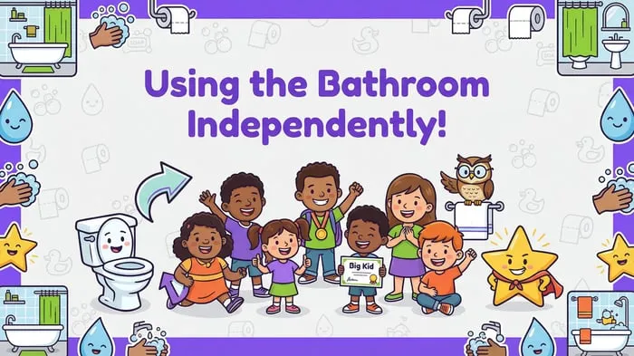 toilet training social story resource cover