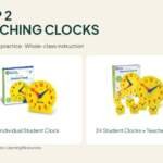 Top 2 teaching clocks: Learning Resources individual Student Clock and classroom kit with 24 student clocks and teacher model