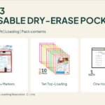 3 Reusable Dry-Erase Pocket Options: Marker Bundle, Ten-Pack and Horizontal