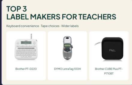 3 Label Makers for Teachers: Keyboard and Connected Models Compared