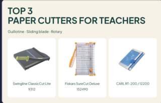 3 Paper Cutters for Teachers: Guillotine, Sliding and Rotary Compared