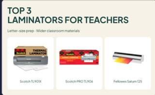 3 Laminators for Teachers Compared: Letter-Size and Wide-Format Prep