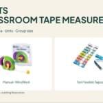Learning Resources Simple Tape Measure manual-wind reel and Customary Metric classroom ten-pack of flexible tapes.