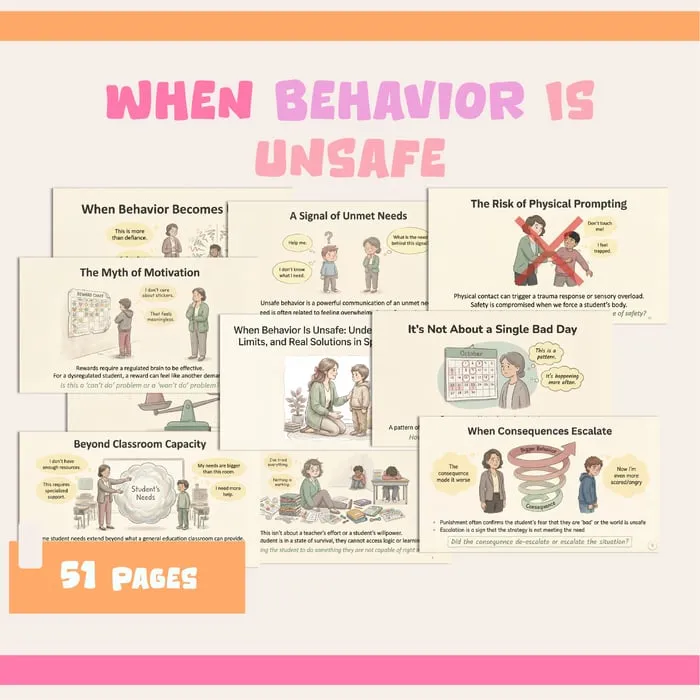 When Behavior Is Unsafe guide cover for special education teams