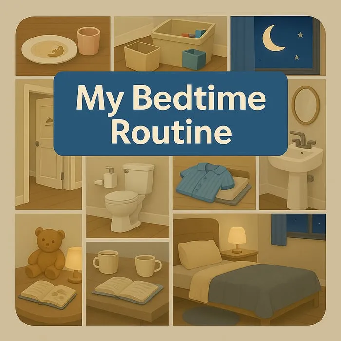 visual bedtime routine resource cover