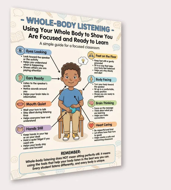 whole body listening poster preview