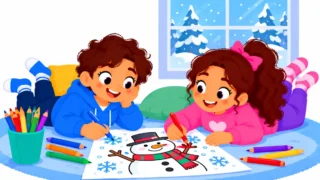 Winter Coloring Pages: A Calm, Purposeful Routine for Kids