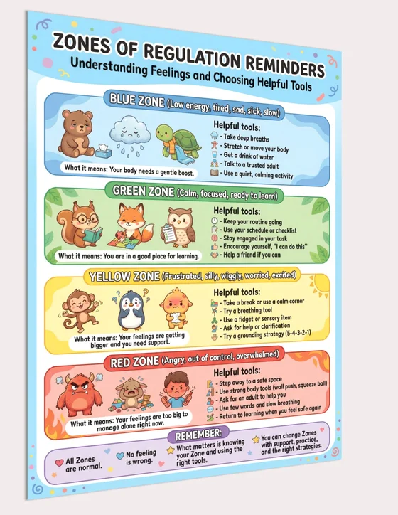 zones of regulation tools poster preview